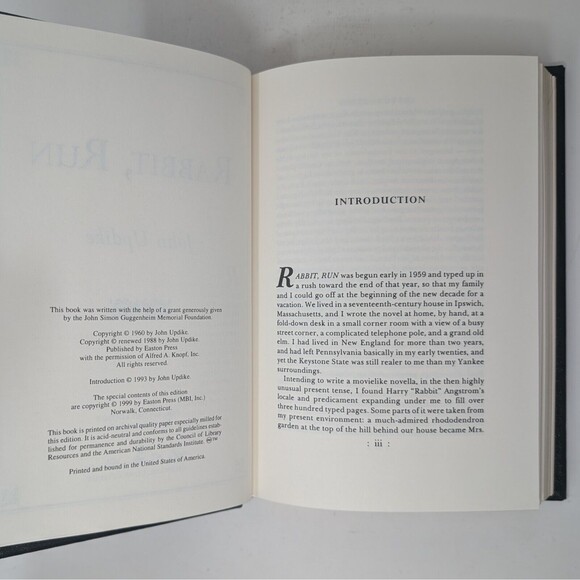 Rabbit, Run by John Updike Signed Edition Easton Press 1999 Leather Bound - Picture 8 of 11